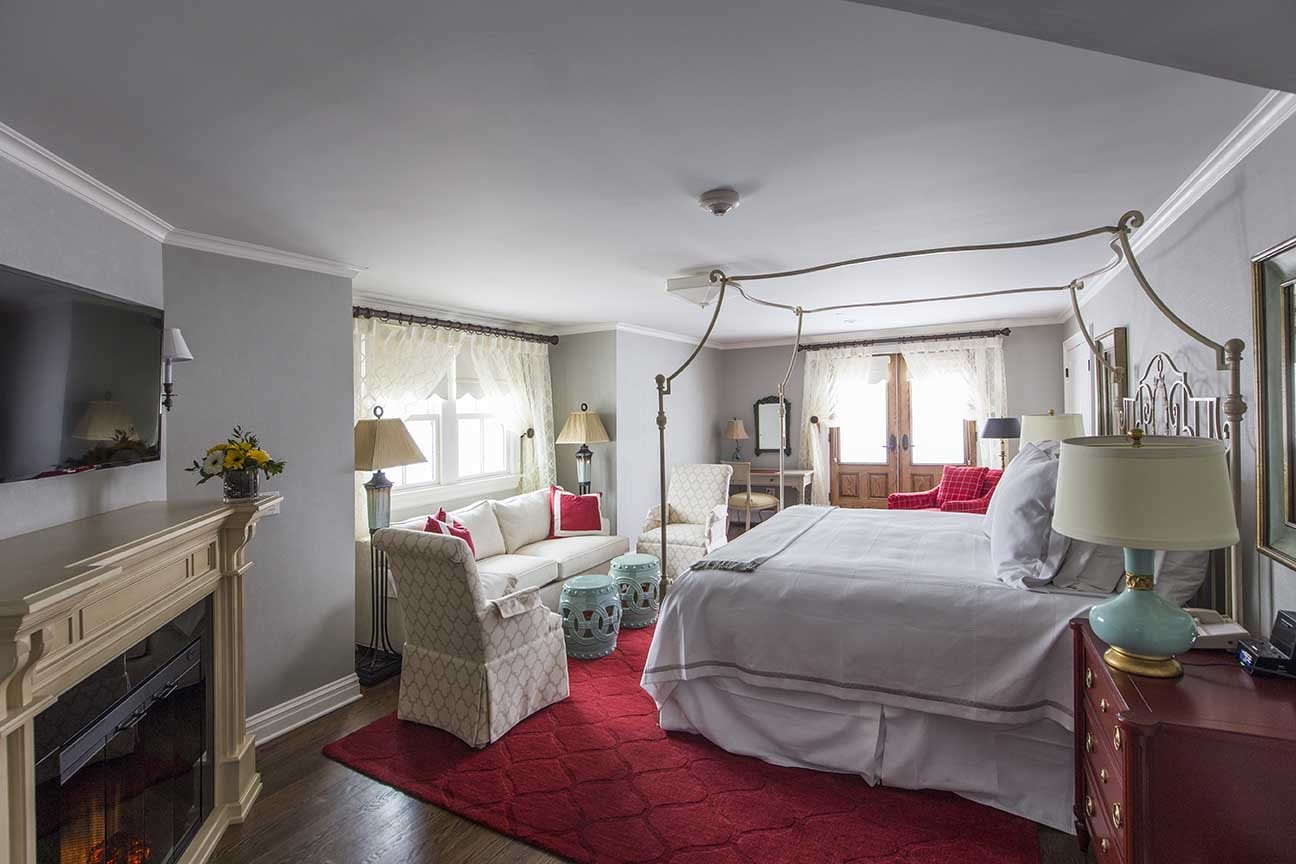 Bedroom of guesthouse.