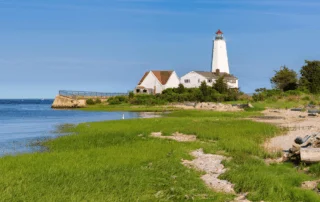 Photo of Lynde Point Lighthouse, Home to Enthralling Connecticut History.
