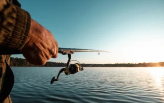Photo of a Man Charter Boat Fishing in Old Saybrook CT.