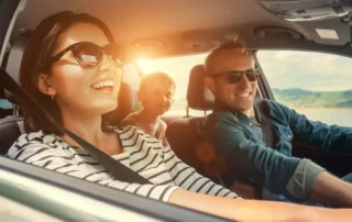 Couple take a day trip in CT with their kids.