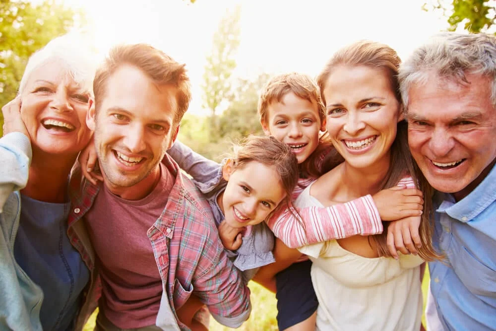 Family celebrates their CT family reunion in Saybrook Point.